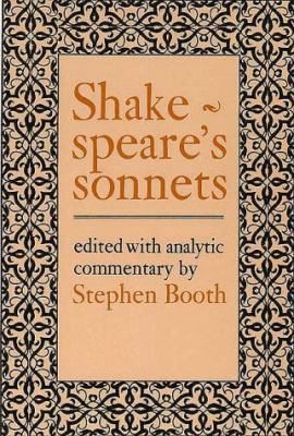 Shakespeare's Sonnets 0300024959 Book Cover