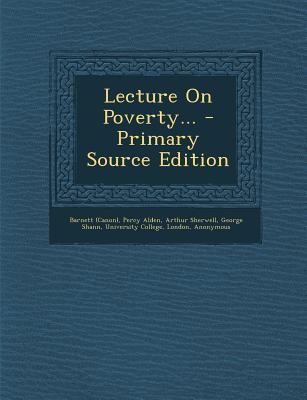 Lecture on Poverty... - Primary Source Edition 1294366637 Book Cover