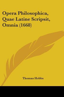 Opera Philosophica, Quae Latine Scripsit, Omnia... 1104360004 Book Cover