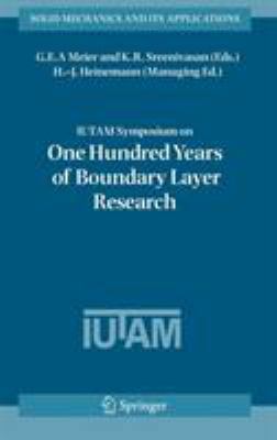 Iutam Symposium on One Hundred Years of Boundar... 1402041497 Book Cover