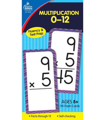 Multiplication 0-12 Flash Cards, Ages 8 - 10 1594410119 Book Cover