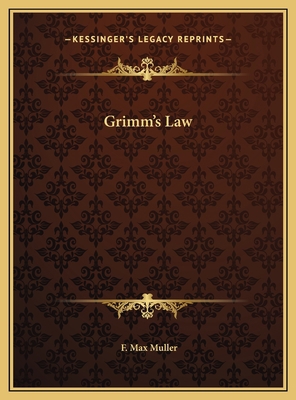 Grimm's Law 116965648X Book Cover