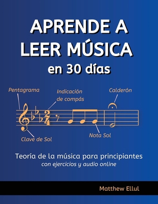 Aprende a Leer Música en 30 Días: Teoría de la ... [Spanish] 991895485X Book Cover