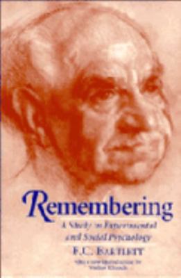 Remembering: A Study in Experimental and Social... 052148278X Book Cover