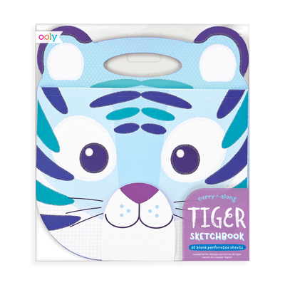 Hardcover Animal Carry Along Sketchbook - Tiger [Multiple Languages] Book