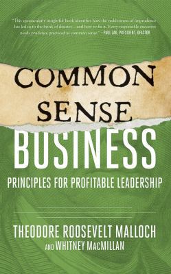 Common-Sense Business: Principles for Profitabl... 1543655742 Book Cover
