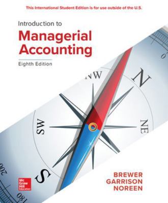 ISE Introduction to Managerial Accounting 1260091759 Book Cover