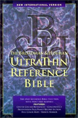 NIV UltraThin Reference Bible (Burgundy) 0879818212 Book Cover