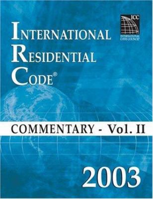 2003 International Residential Code Commentary ... 1580011349 Book Cover