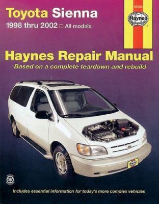 TOYOTA SIENNA 1998-2002 (Hayne's Automotive Rep... 1563924862 Book Cover