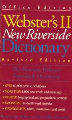 Webster's II New Riverside Dictionary-Revised E... 0395742889 Book Cover