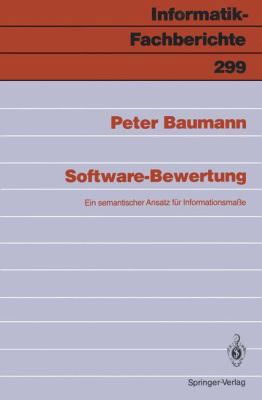 Software-Bewertung: Ein Semantischer Ansatz Für... [German] 3540551514 Book Cover