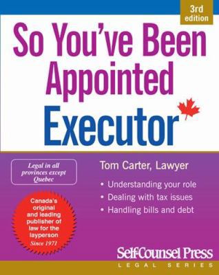 So You've Been Appointed Executor 1770402640 Book Cover
