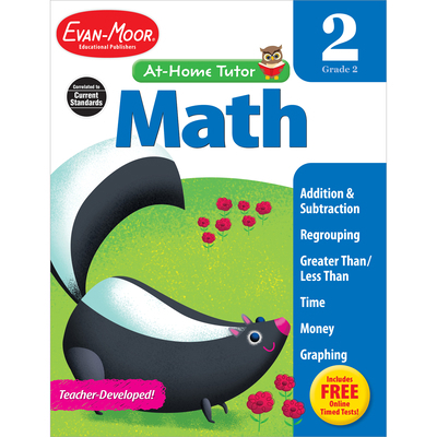At Home Tutor Math, Grade 2 1613689829 Book Cover