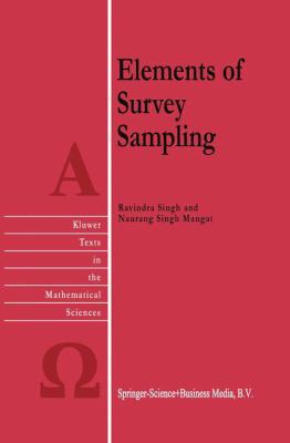 Elements of Survey Sampling 0792340450 Book Cover