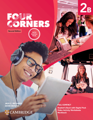 Four Corners Level 2b Full Contact with Digital... 1009286498 Book Cover