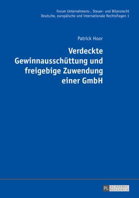 Verdeckte Gewinnausschuettung und freigebige Zu... [German] 3631672136 Book Cover