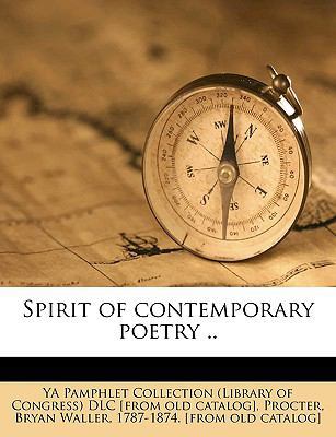 Spirit of Contemporary Poetry .. 1175362034 Book Cover