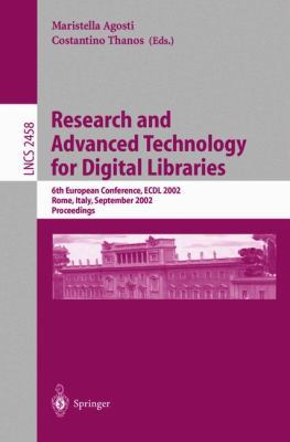 Research and Advanced Technology for Digital Li... 3540441786 Book Cover