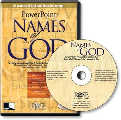 Names of God PowerPoint 159636081X Book Cover