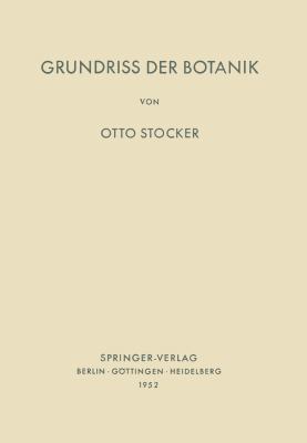 Grundriss Der Botanik [German] 3642490344 Book Cover