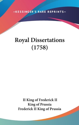 Royal Dissertations (1758) 1161735704 Book Cover