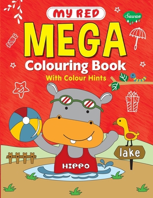 My Red Mega Colouring book 9355790902 Book Cover
