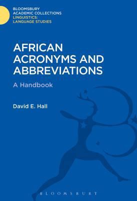 African Acronyms and Abbreviations 1474247253 Book Cover