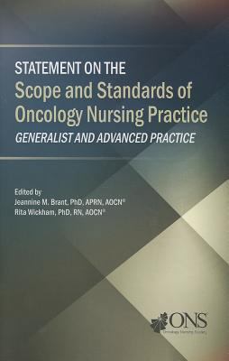 Statement on the Scope and Standards of Oncolog... 1935864300 Book Cover