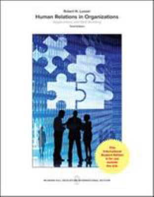 Human Relations in Organizations: Applications ... 1259255123 Book Cover