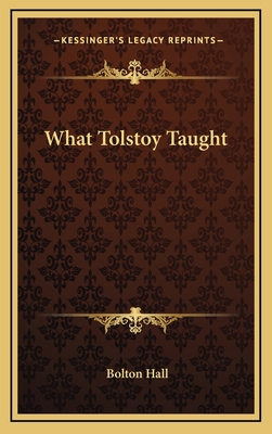 What Tolstoy Taught 1163450790 Book Cover