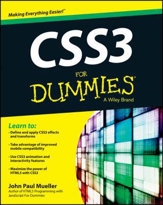 CSS3 For Dummies 1118441427 Book Cover