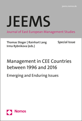 Management in Cee Countries Between 1996 and 20... 3848743329 Book Cover