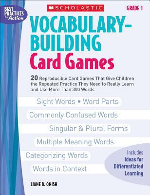 Vocabulary-Building Card Games: Grade 1 0439554640 Book Cover