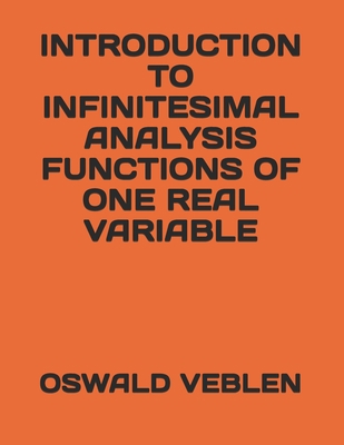 Introduction to Infinitesimal Analysis Function... 1690948590 Book Cover