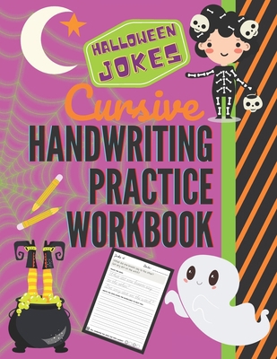 Halloween Jokes Cursive Handwriting Practice Wo... B08HS5KCFF Book Cover