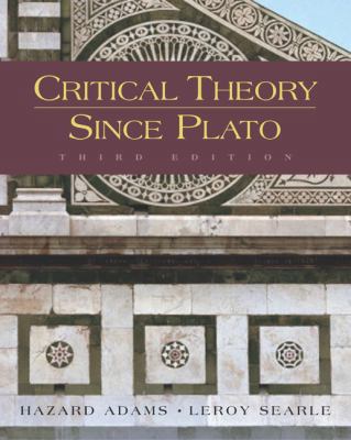 Critical Theory Since Plato 0155055046 Book Cover