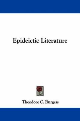 Epideictic Literature 1432520369 Book Cover