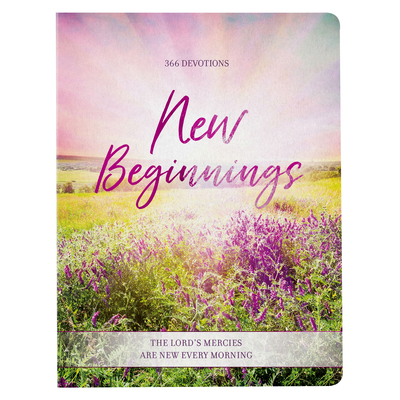 Devotional New Beginnings Pink Floral Softcover... 1639524770 Book Cover