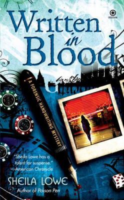 Written in Blood: A Forensic Handwriting Mystery 0451224876 Book Cover