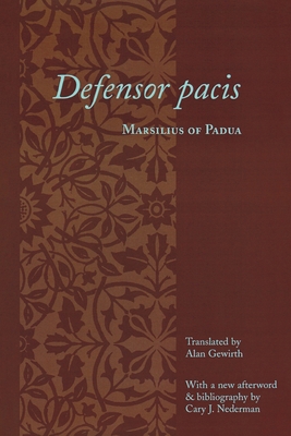 Defensor Pacis 0231123558 Book Cover