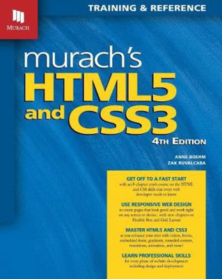 Murach's Html5 and Css3, 4th Edition 1943872260 Book Cover