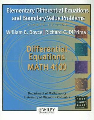 Elementary Differential Equations and Boundary ... 0470191392 Book Cover