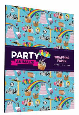 Hardcover Party Animals! Wrapping Paper Book