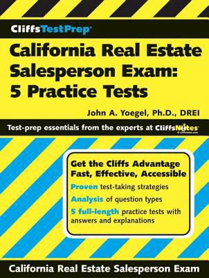 Cliffstestprep California Real Estate Salespers... 0470036990 Book Cover