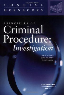 Principles Of Criminal Procedure: Investigation... 031415213X Book Cover