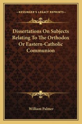 Dissertations On Subjects Relating To The Ortho... 1163105961 Book Cover