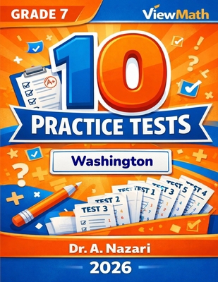 10 Washington SBA Grade 7 Math Practice Tests: ... B0GW1CBNKZ Book Cover