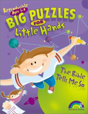 Big Puzzles for Little Hands: The Bible Tells M... 1885358806 Book Cover