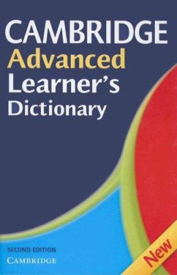 Cambridge Advanced Learner's Dictionary 0521843782 Book Cover